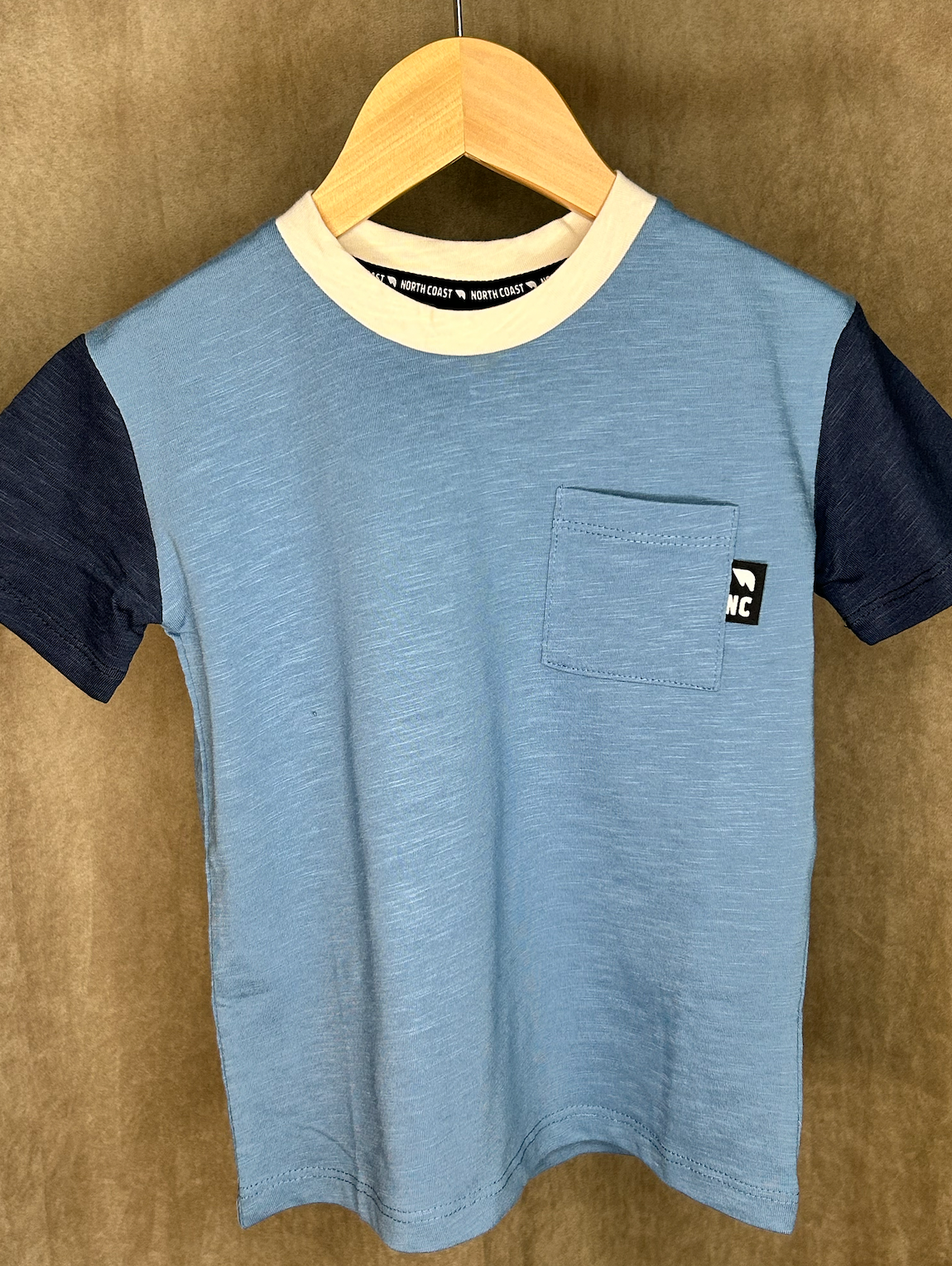 Blue Colourblock Tee