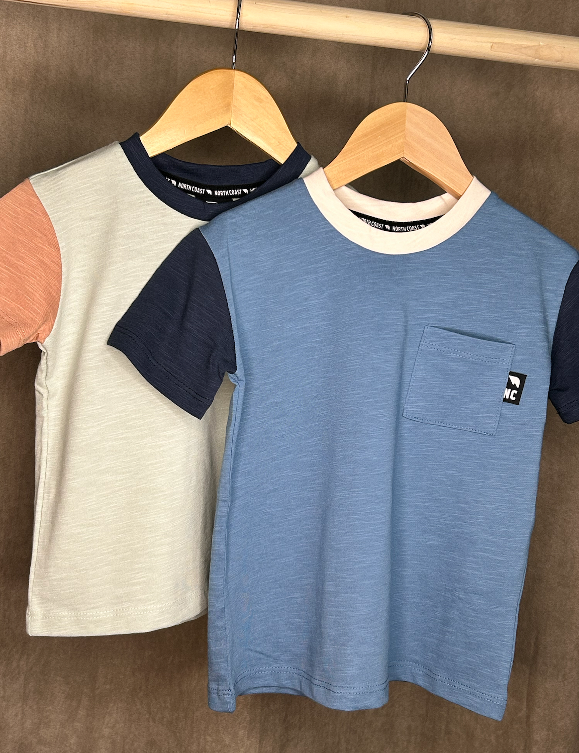 Blue Colourblock Tee