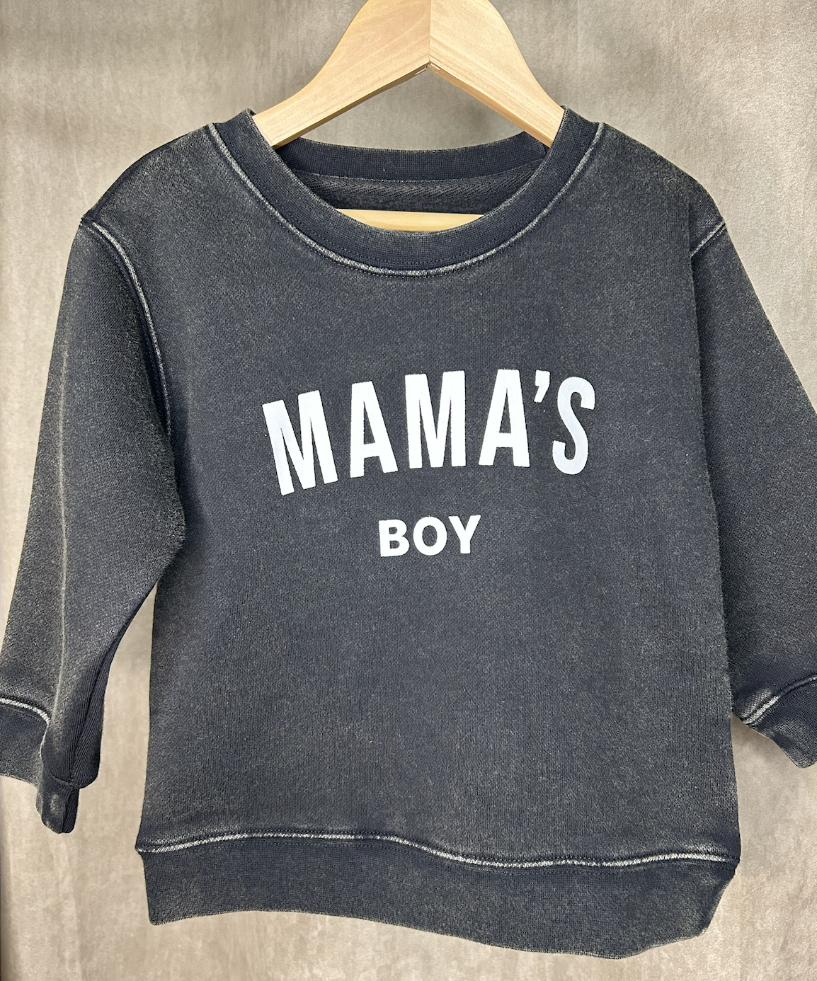 Mama's Boy Black Crewneck