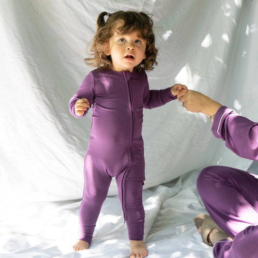 Footless Sleeper - Deep Plum