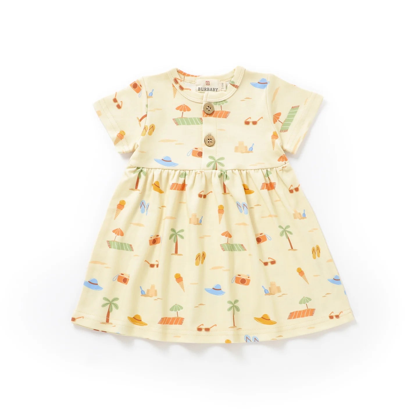 Sandy Toes Button Dress