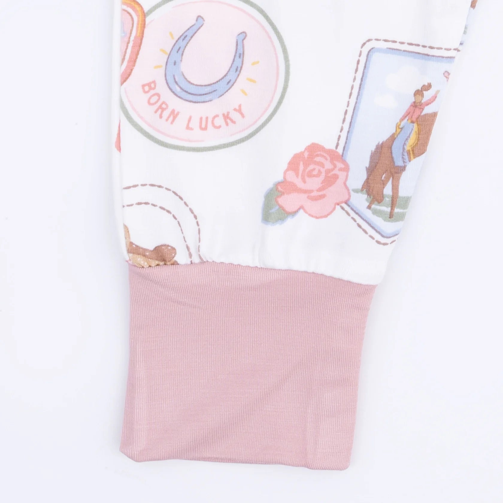 Rodeo Patches Loungewear Set - Pink