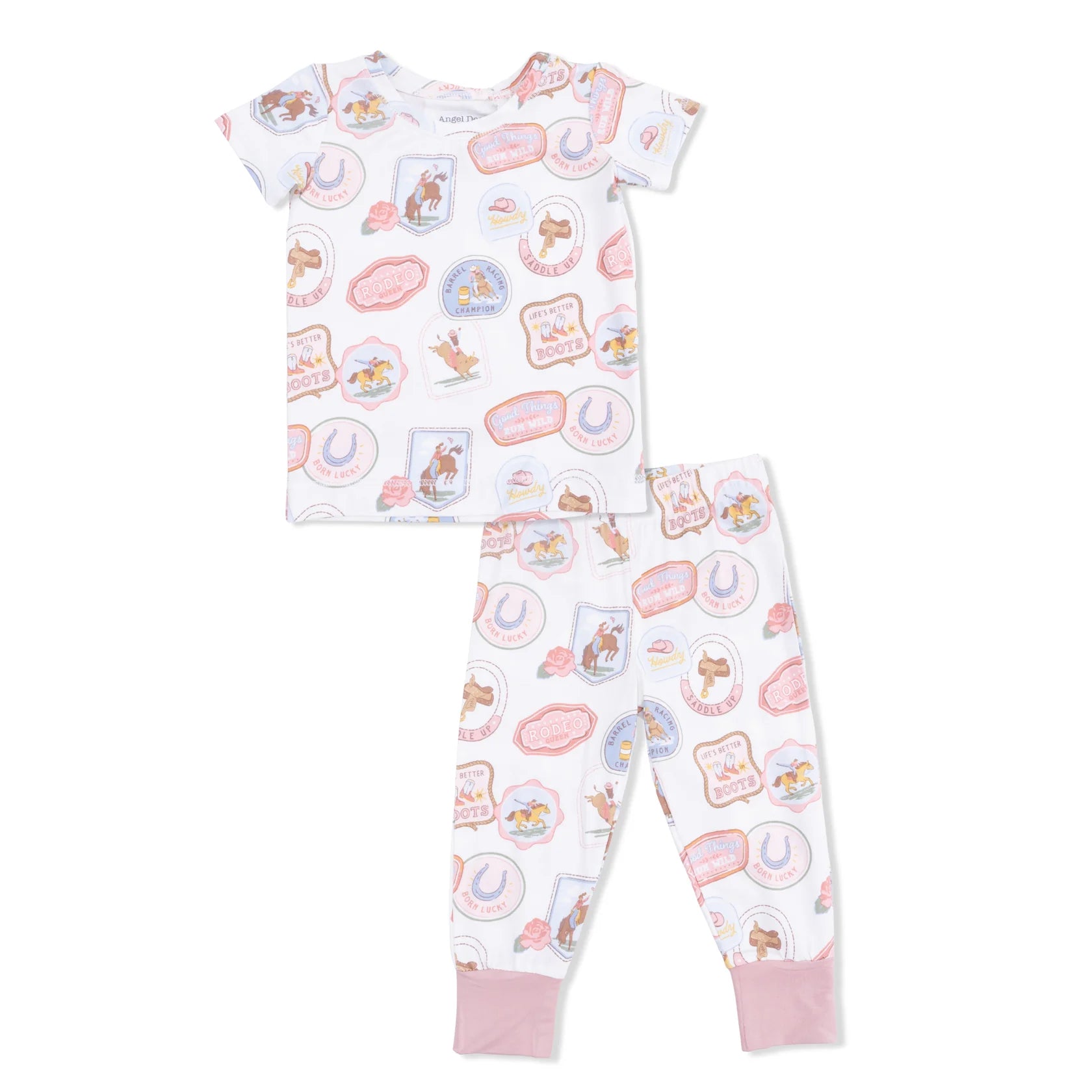 Rodeo Patches Loungewear Set - Pink