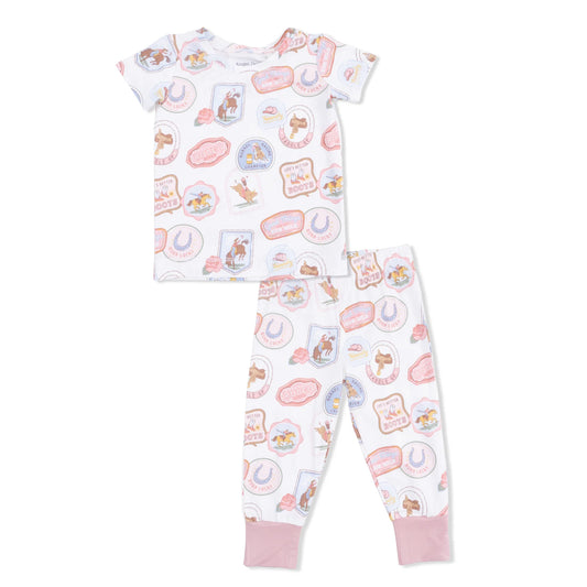Rodeo Patches Loungewear Set - Pink