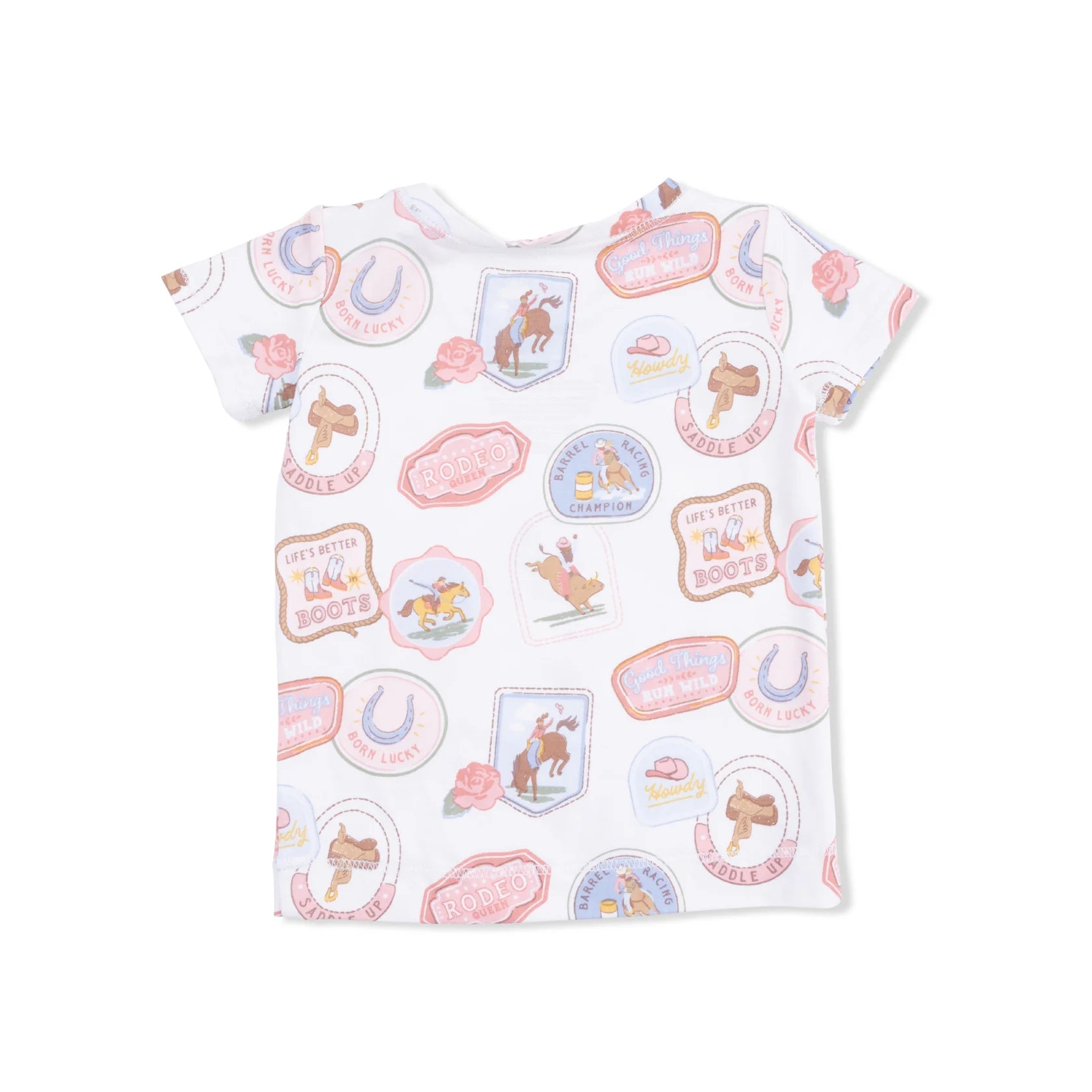 Rodeo Patches Loungewear Set - Pink