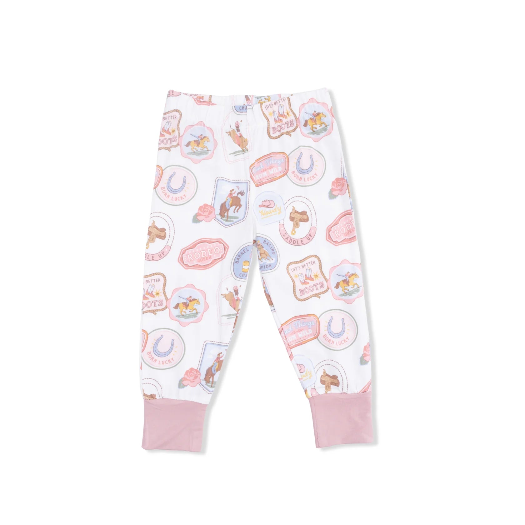 Rodeo Patches Loungewear Set - Pink