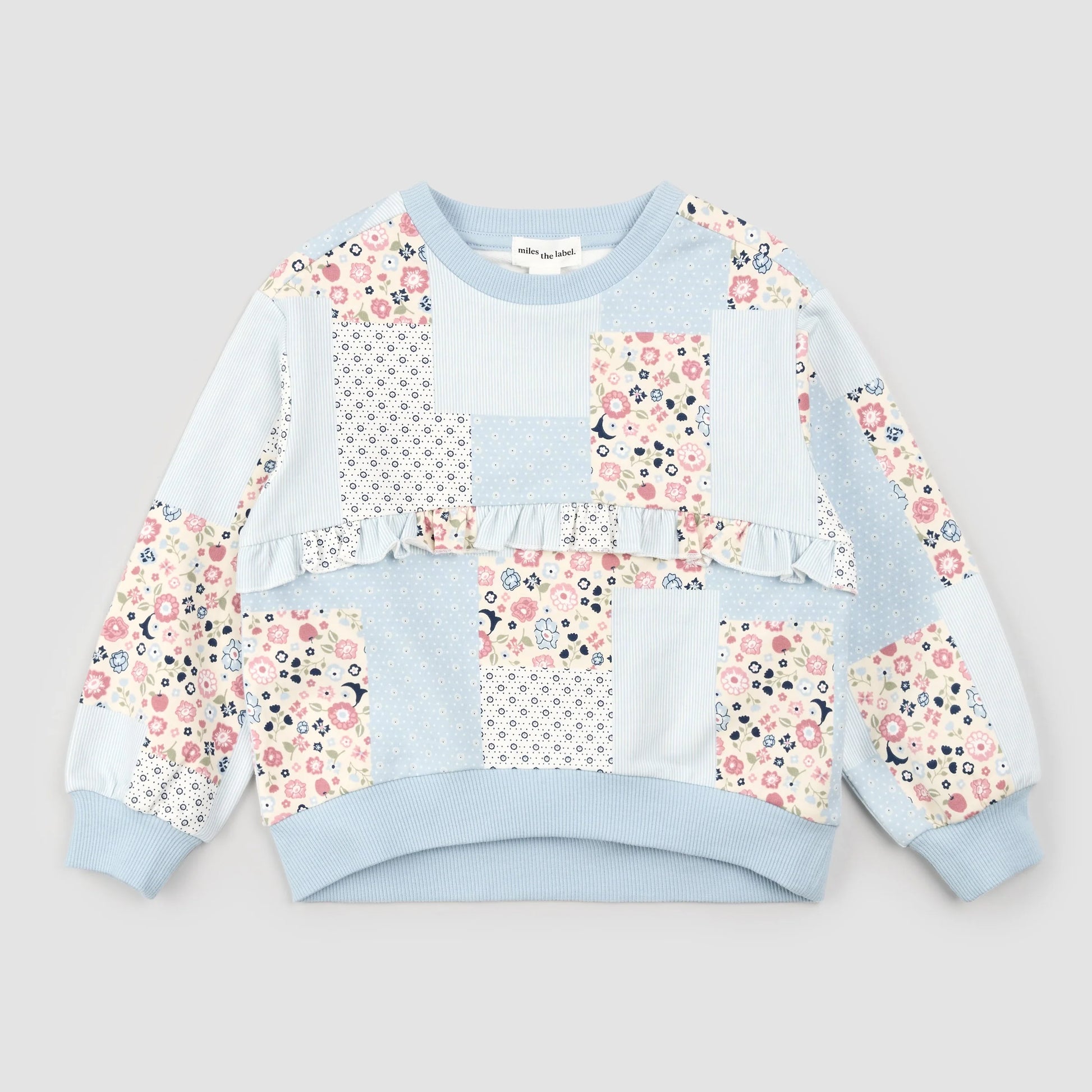 Floral Patchwork Sweatshirt