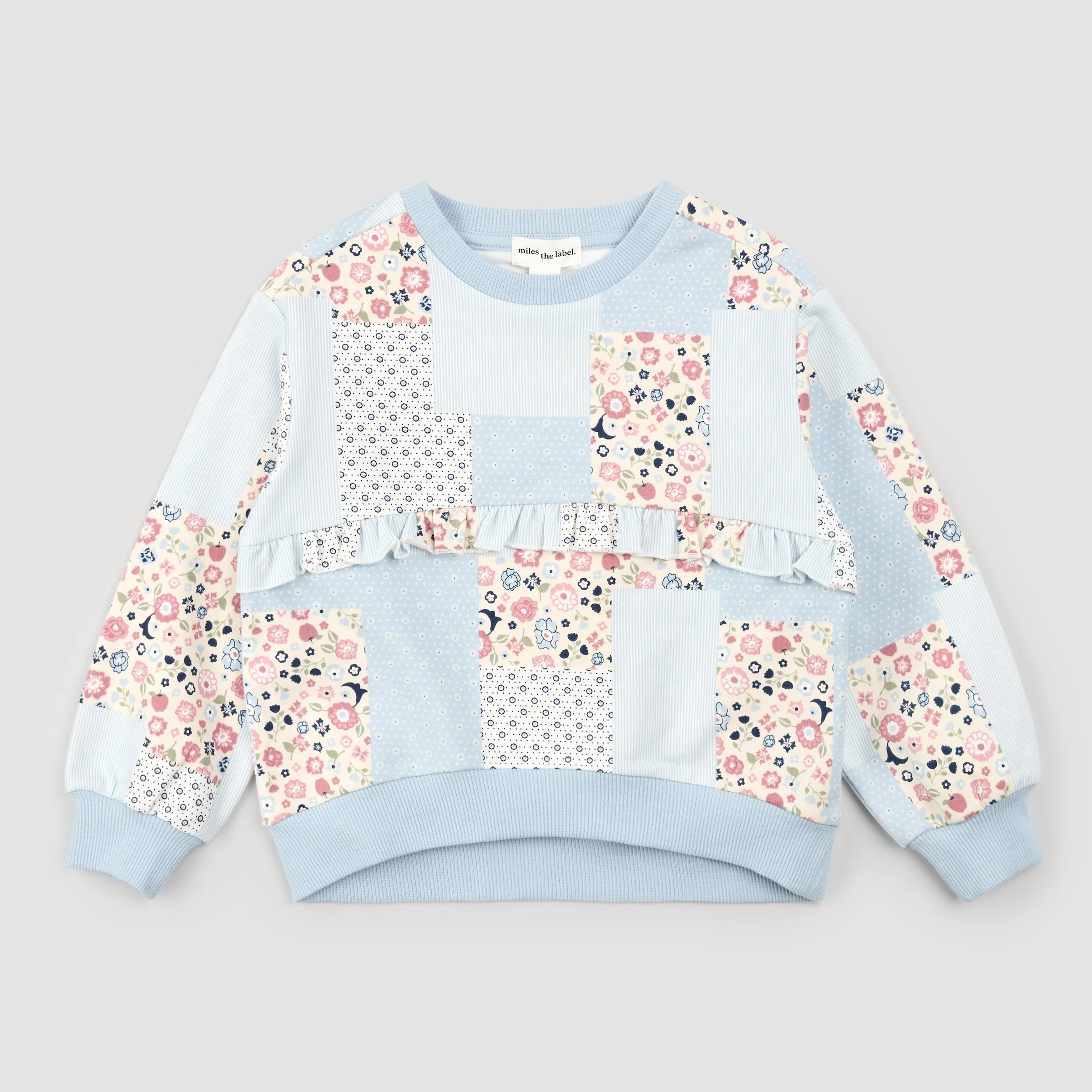 Floral Patchwork Sweatshirt