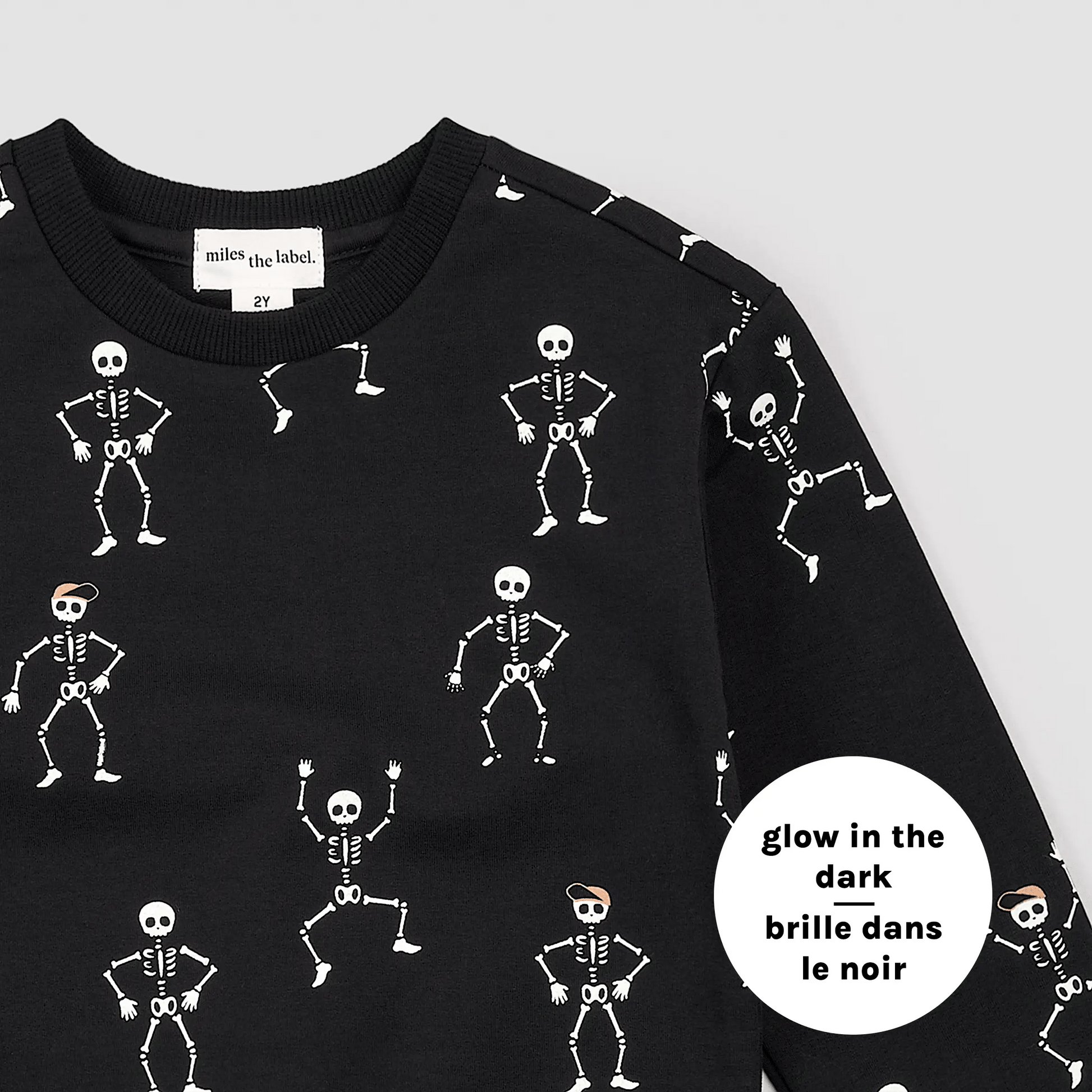 Spooky Deal Glow-in-the-dark Skeleton Crewneck