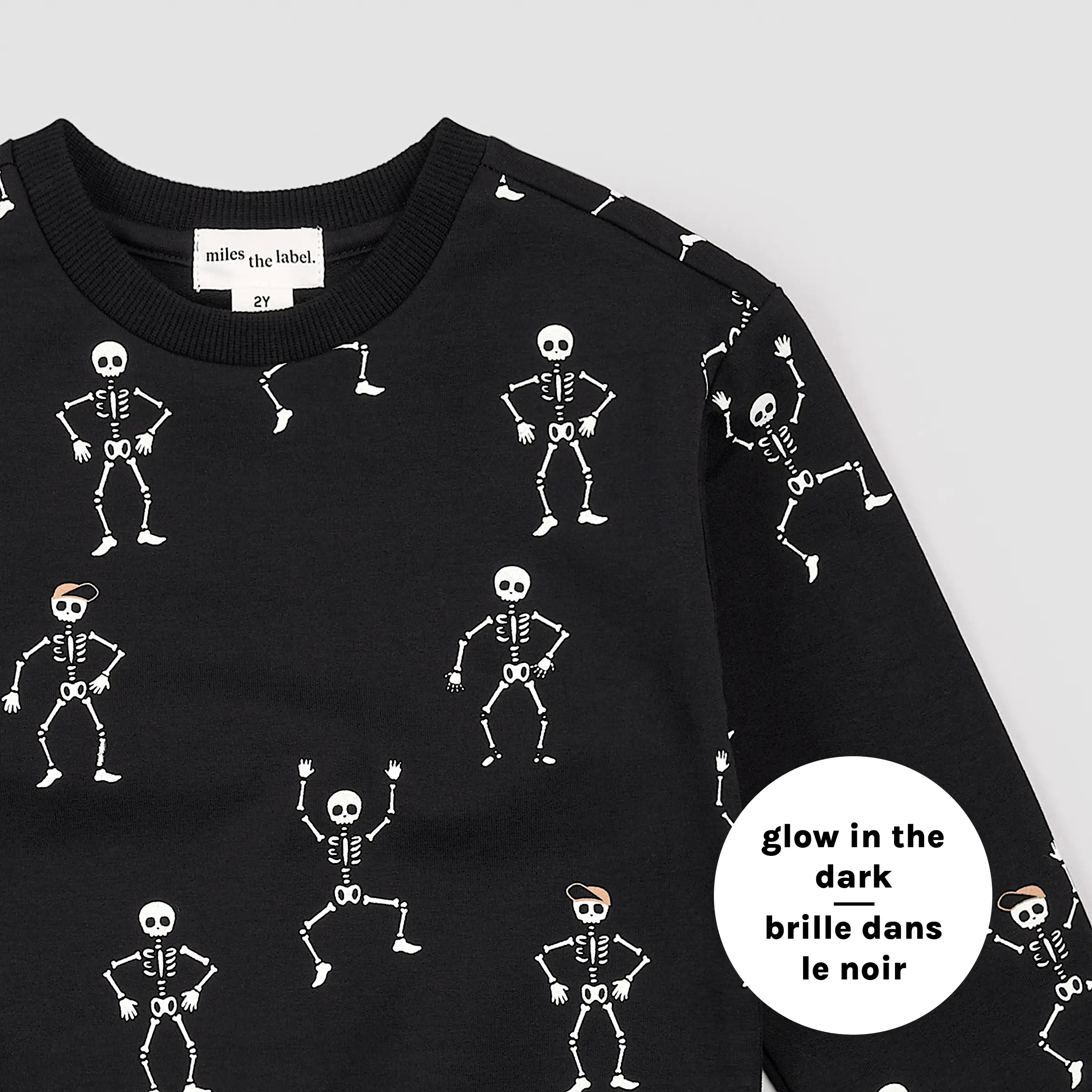 Spooky Deal Glow-in-the-dark Skeleton Crewneck