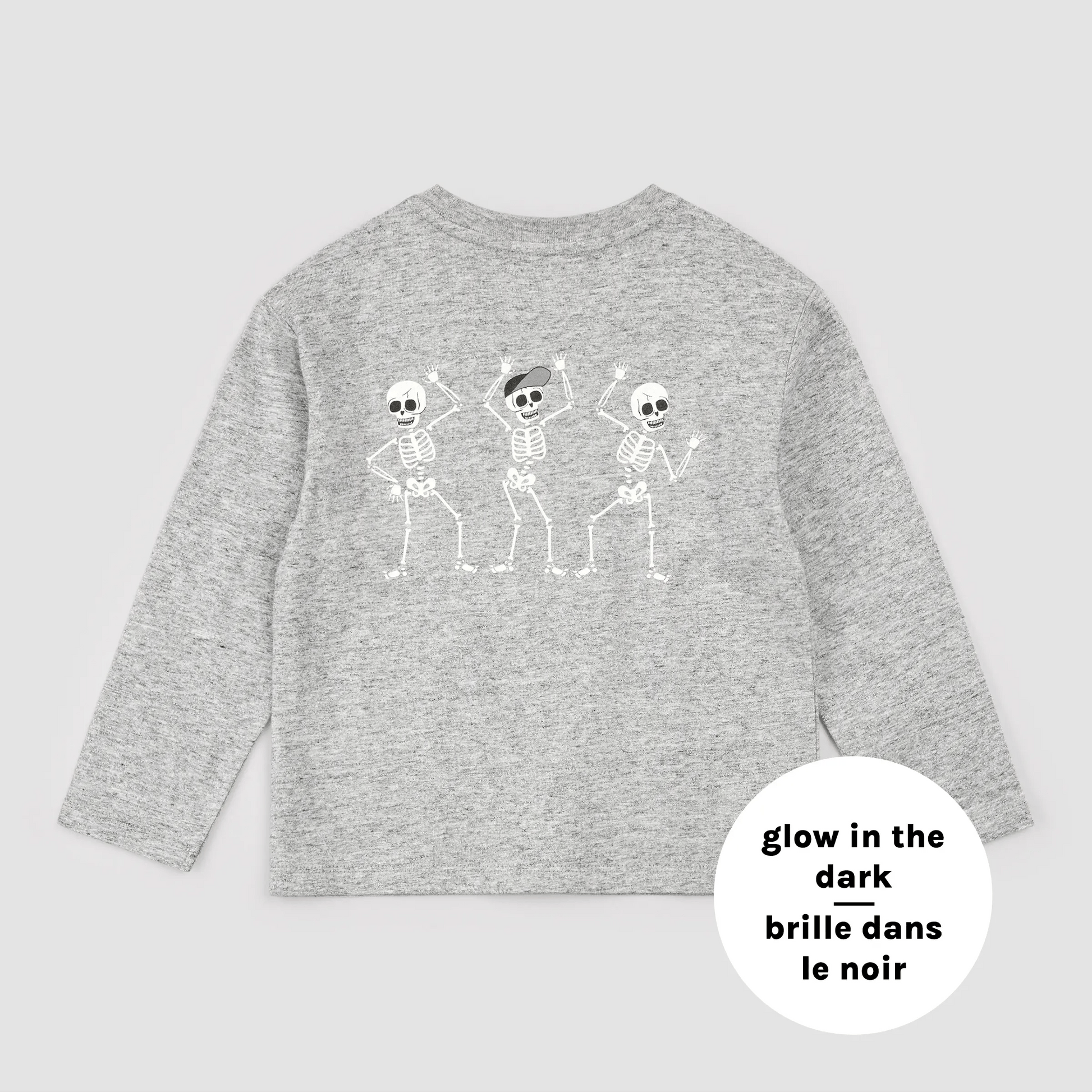 Spooky Deal Glow-in-the-dark Skull Long-Sleeve