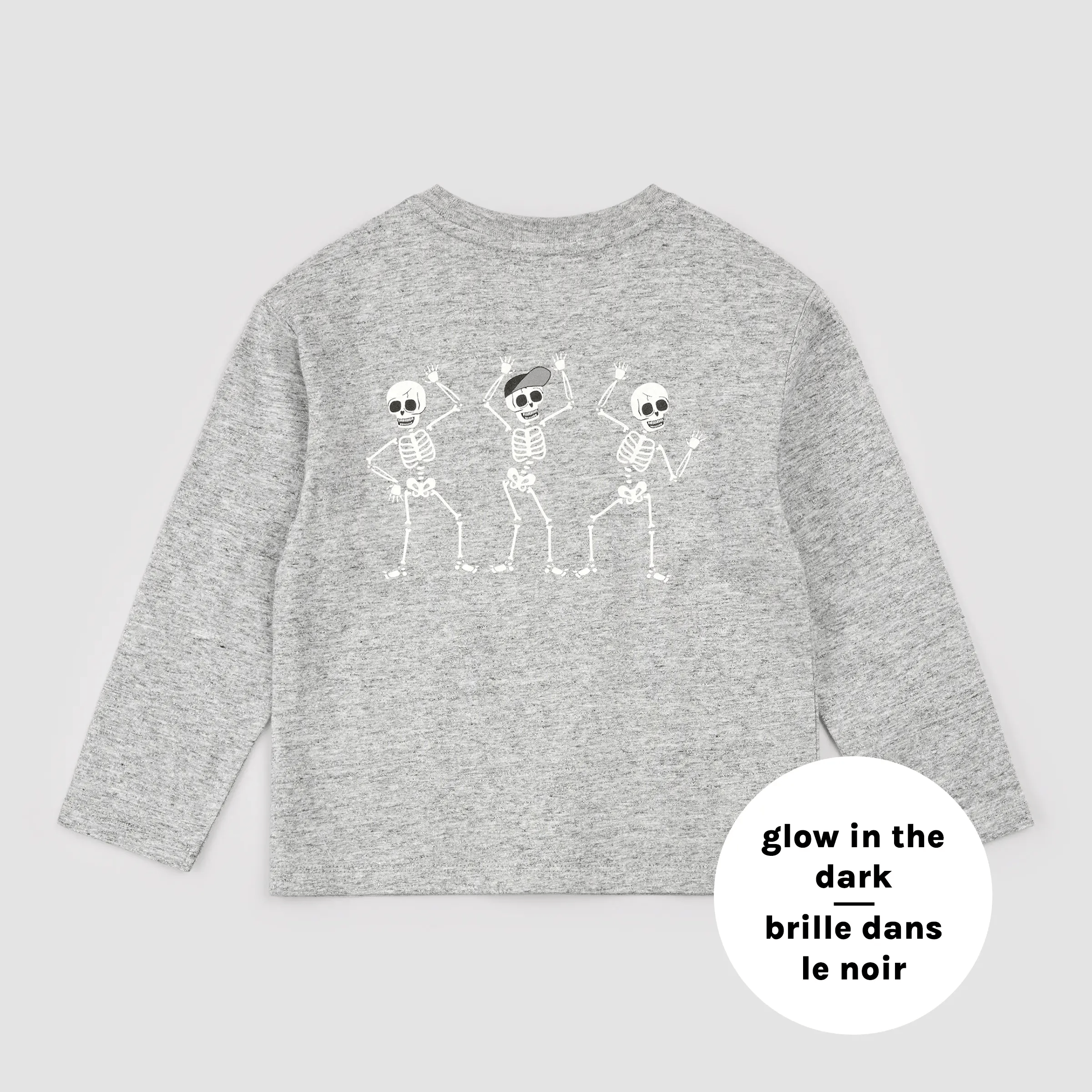 Spooky Deal Glow-in-the-dark Skull Long-Sleeve