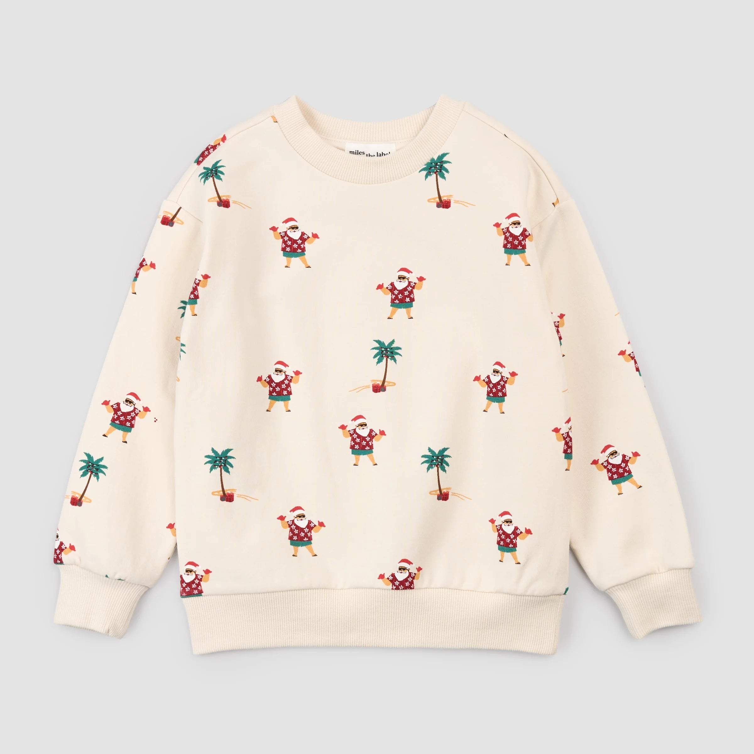 Hawaiian Santa Beige Crewneck - 20% off!