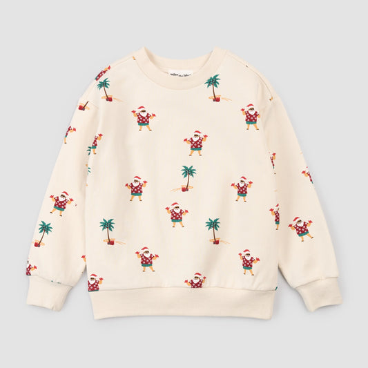 Hawaiian Santa Beige Crewneck - 20% off!