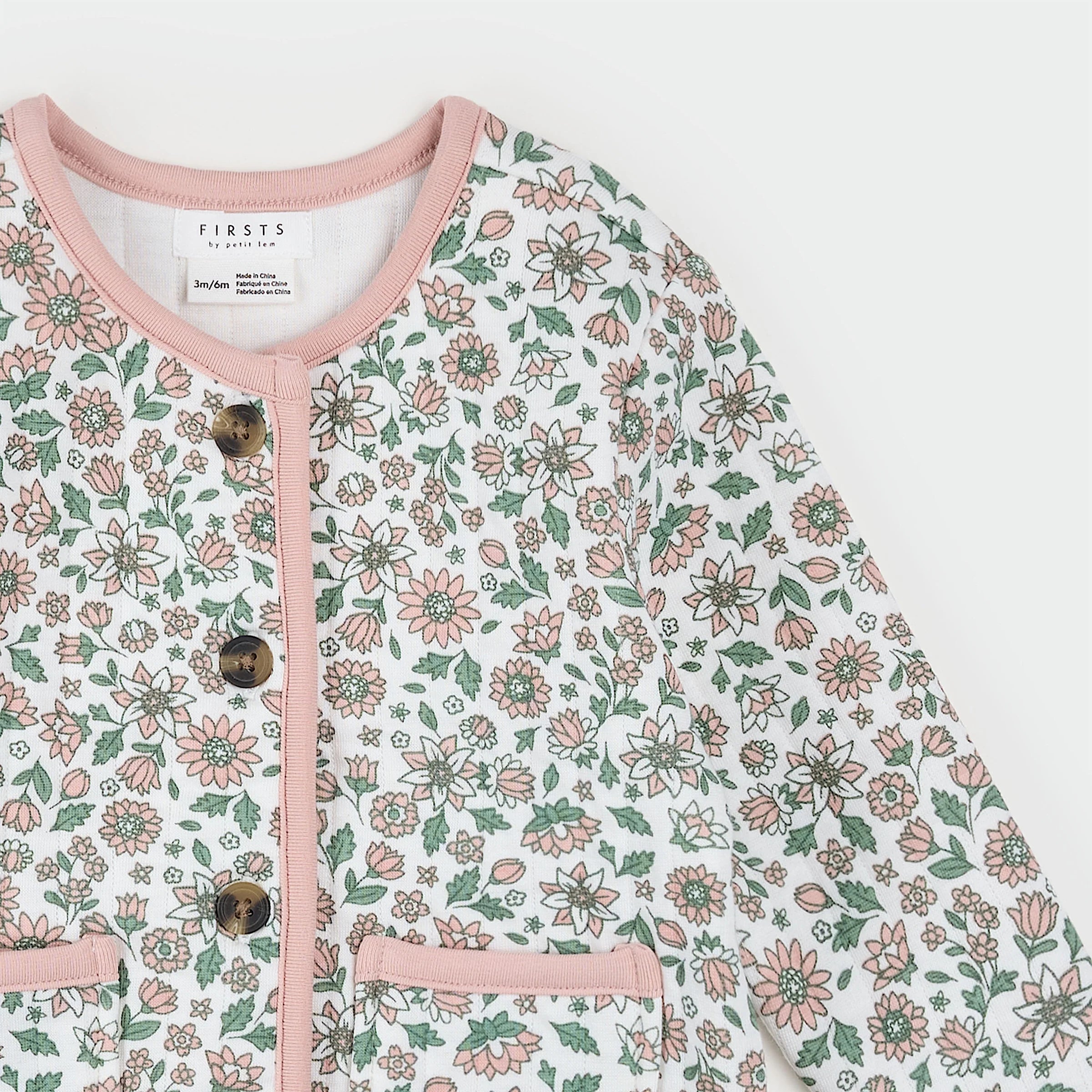 Farm Floral Quilted Cardigan