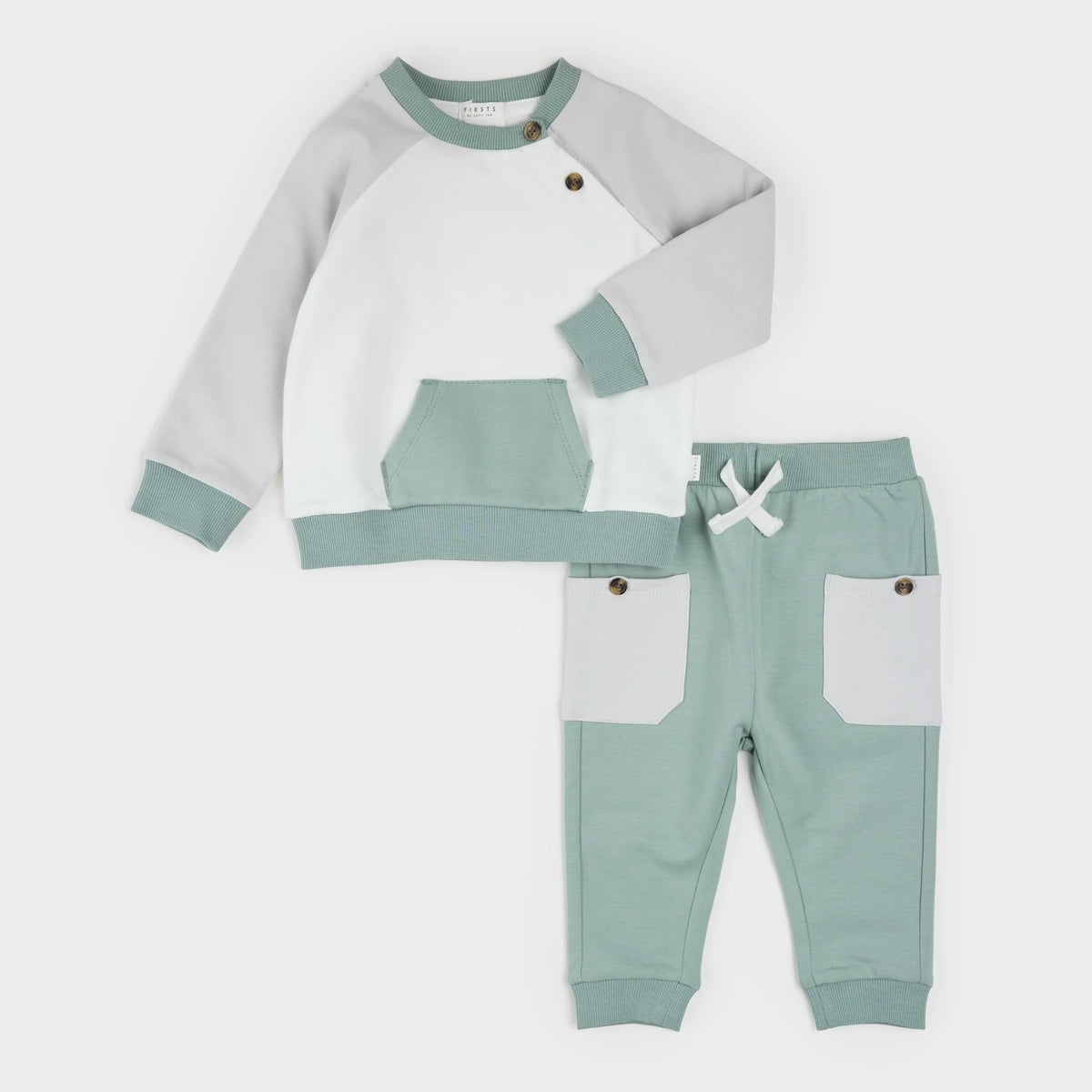 Mint Colorblock Jogger Set