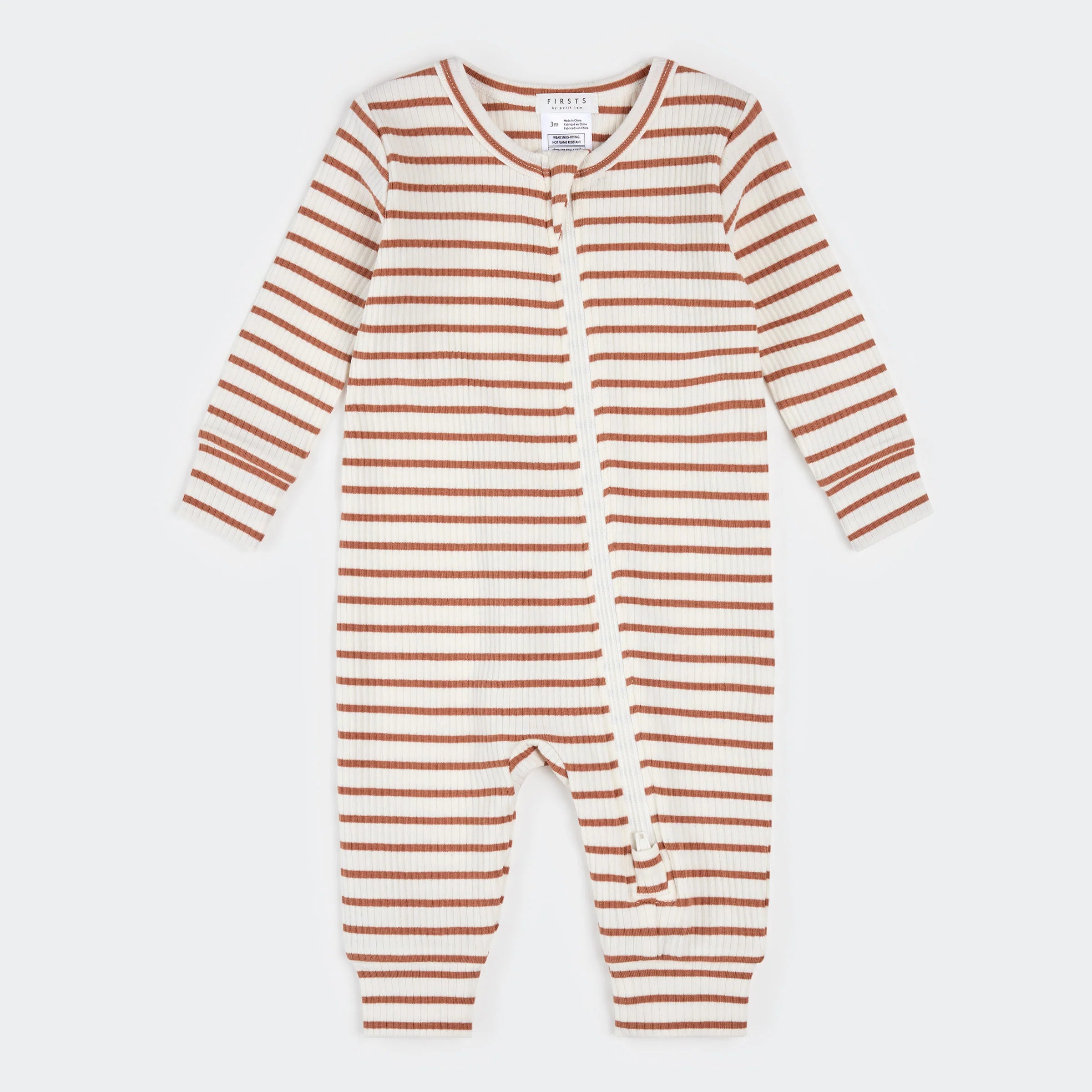 Tan Stripe Romper