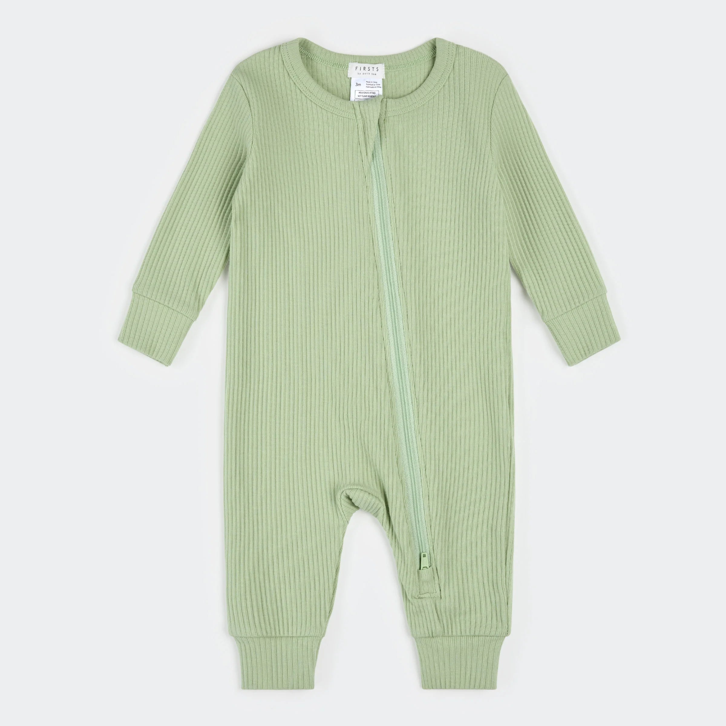 Fern Ribbed Footless Romper
