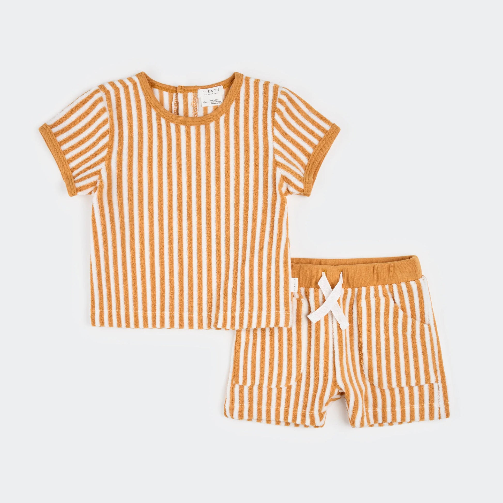 Tangerine Terry Short Set