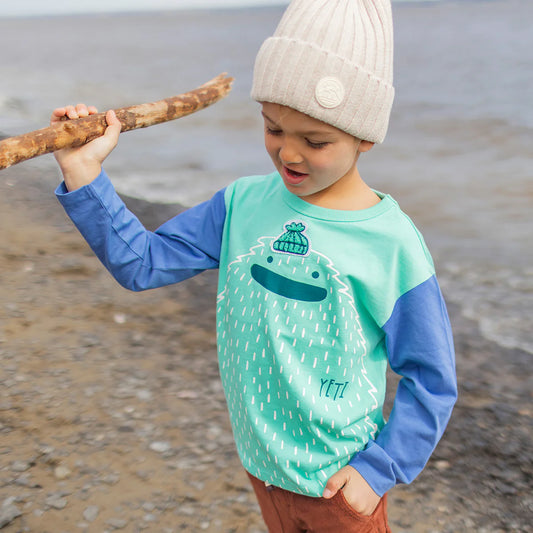 Turquoise Yeti Long-Sleeve