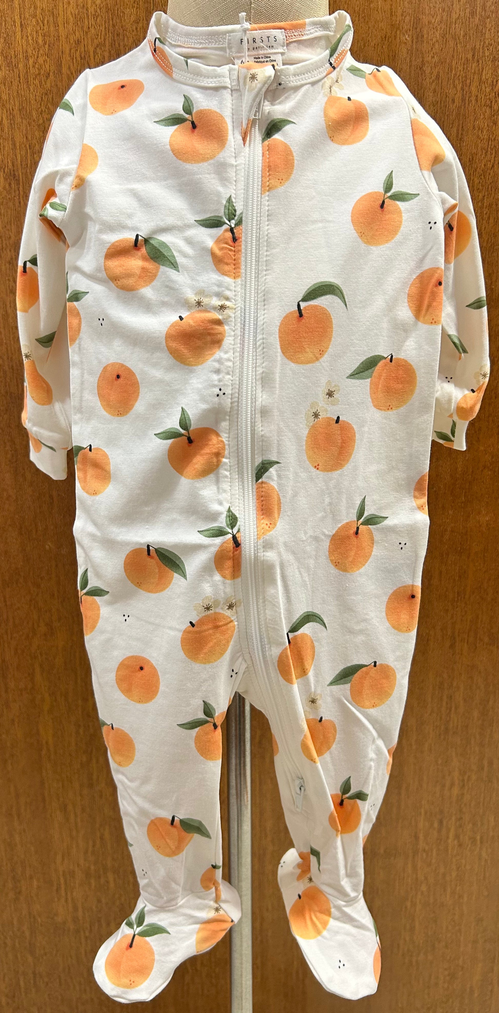Peachy Footed Romper