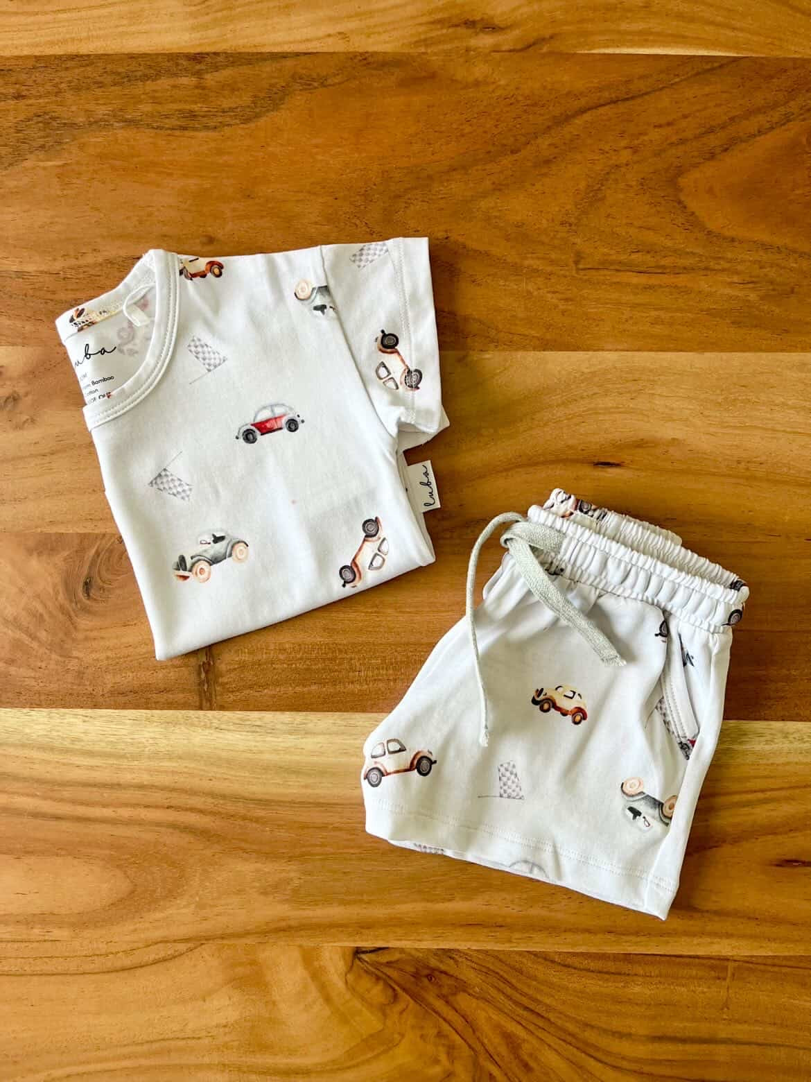 Classic Cars Bamboo Short Set