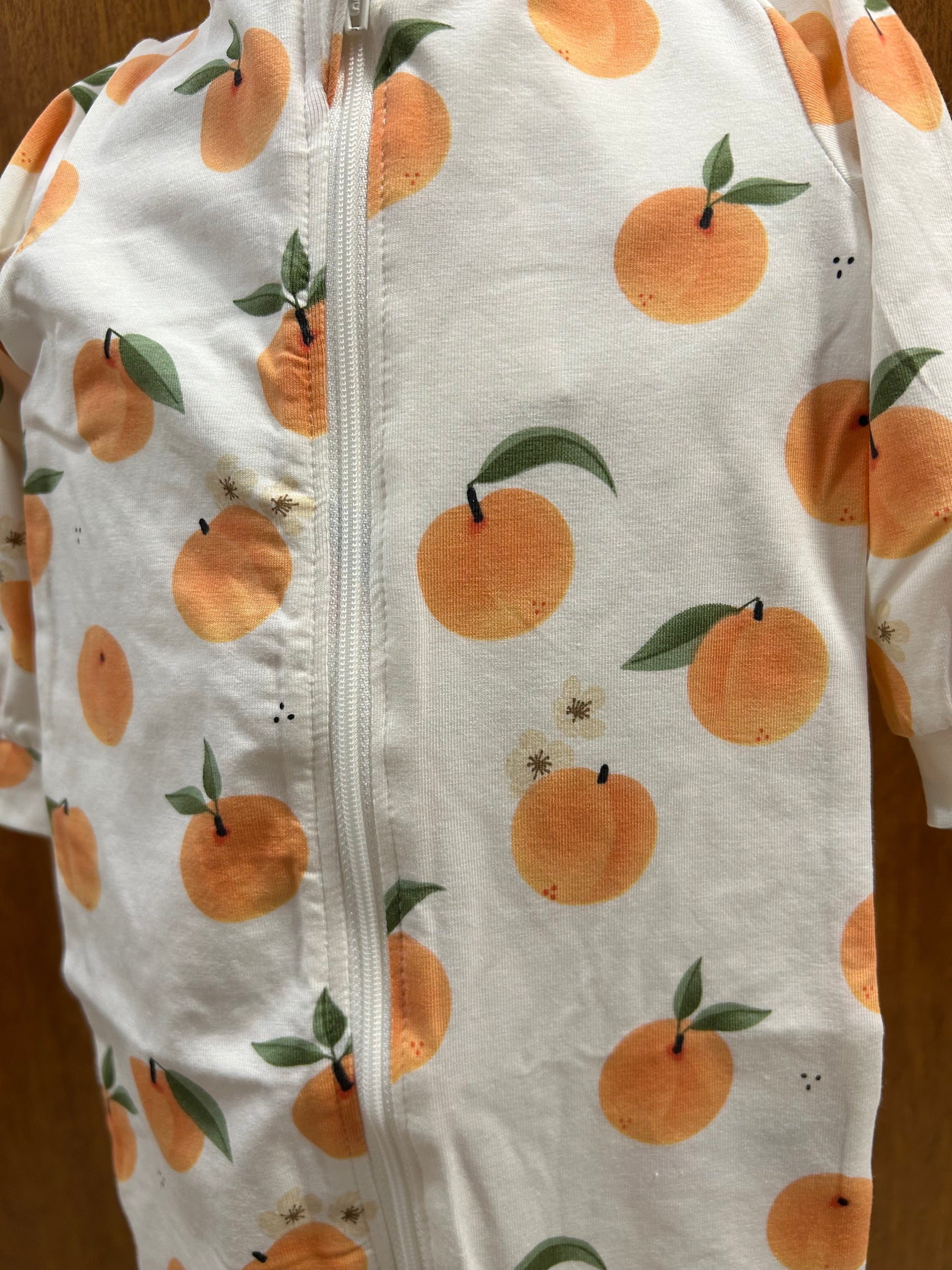 Peachy Footed Romper