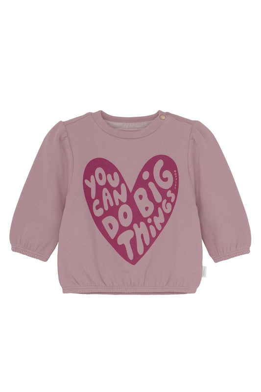 Magenta Heart Sweater