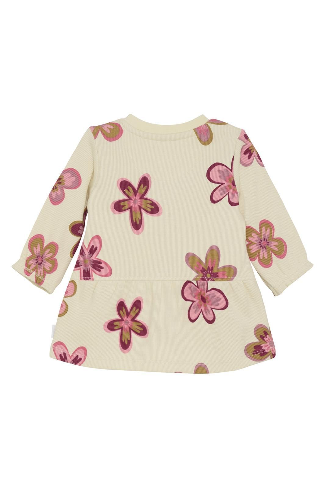 Floral Pink Long-Sleeve Dress