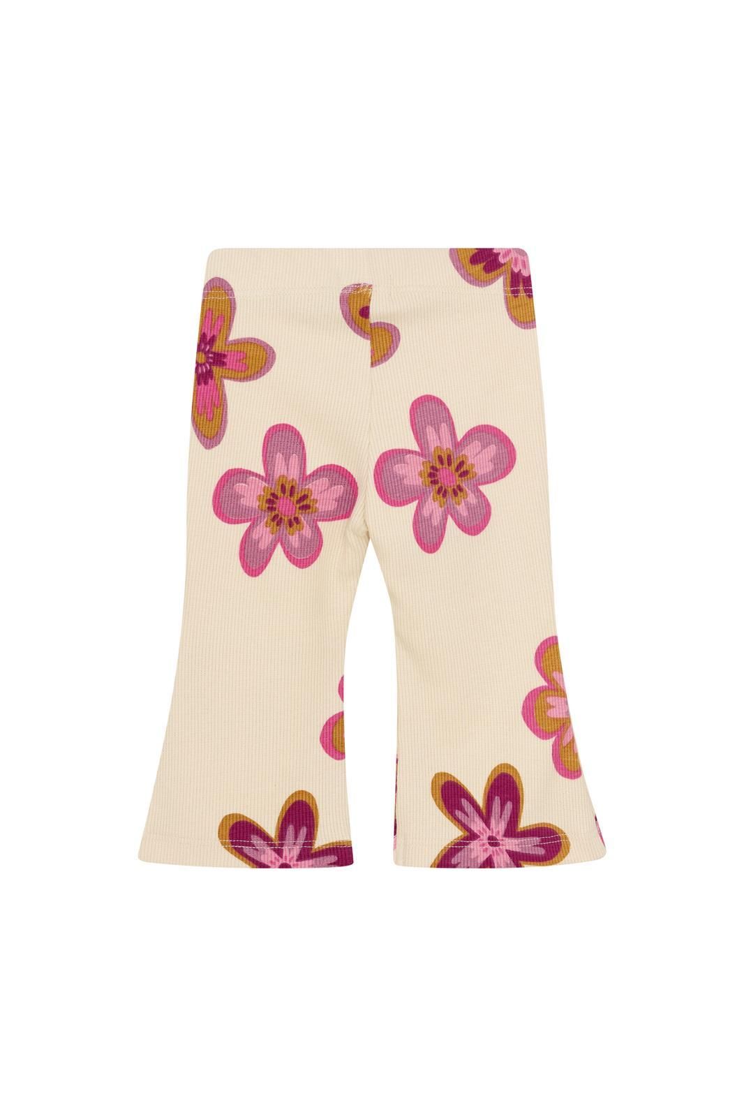 Floral Pink Flared Legging