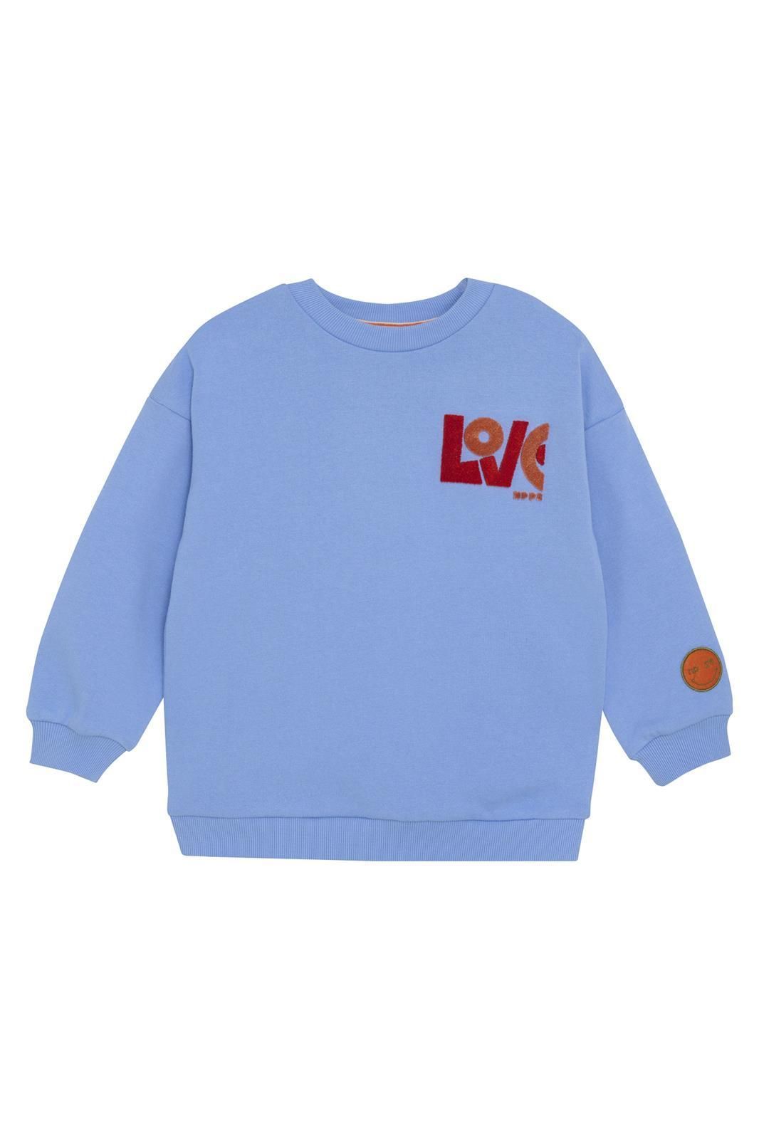 'Love' Baby Blue Crewneck