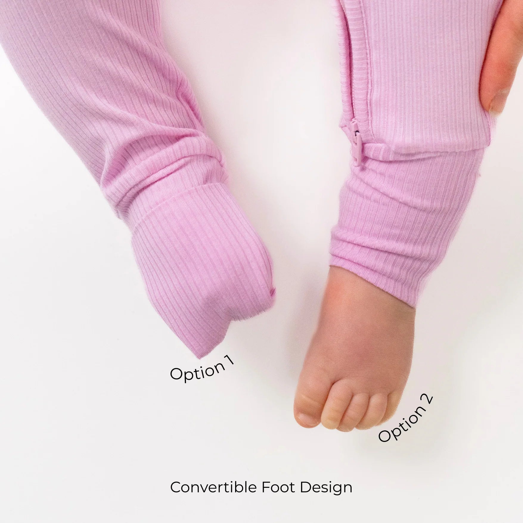 Sleeper with Fold Over Cuffs - Pastel Orchid