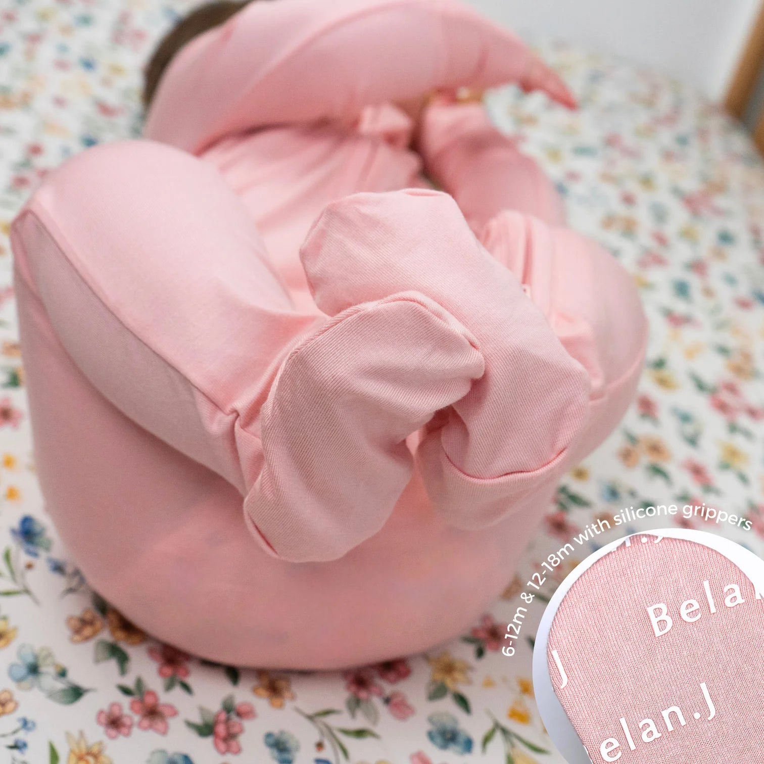 Footed Bamboo Sleeper - Crystal Rose