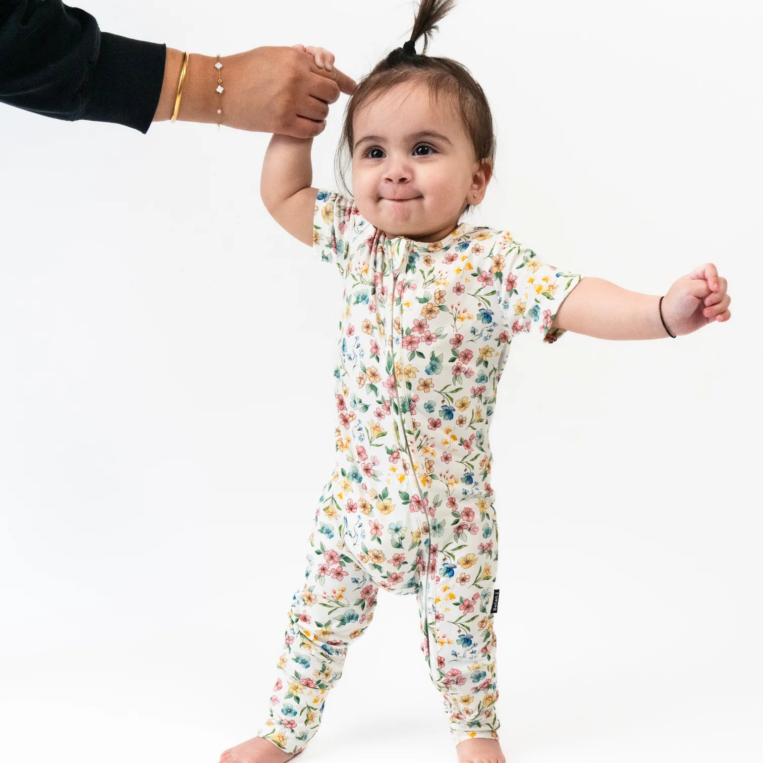 Shortsleeve Romper - Spring Meadow