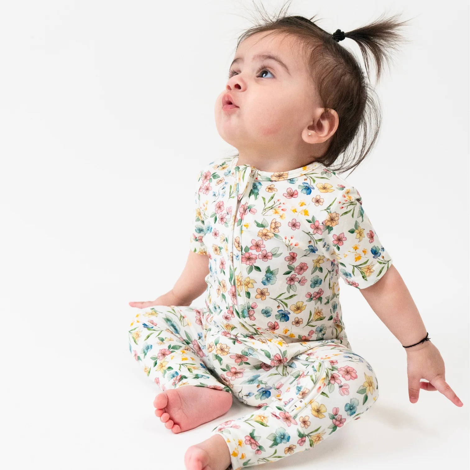 Shortsleeve Romper - Spring Meadow