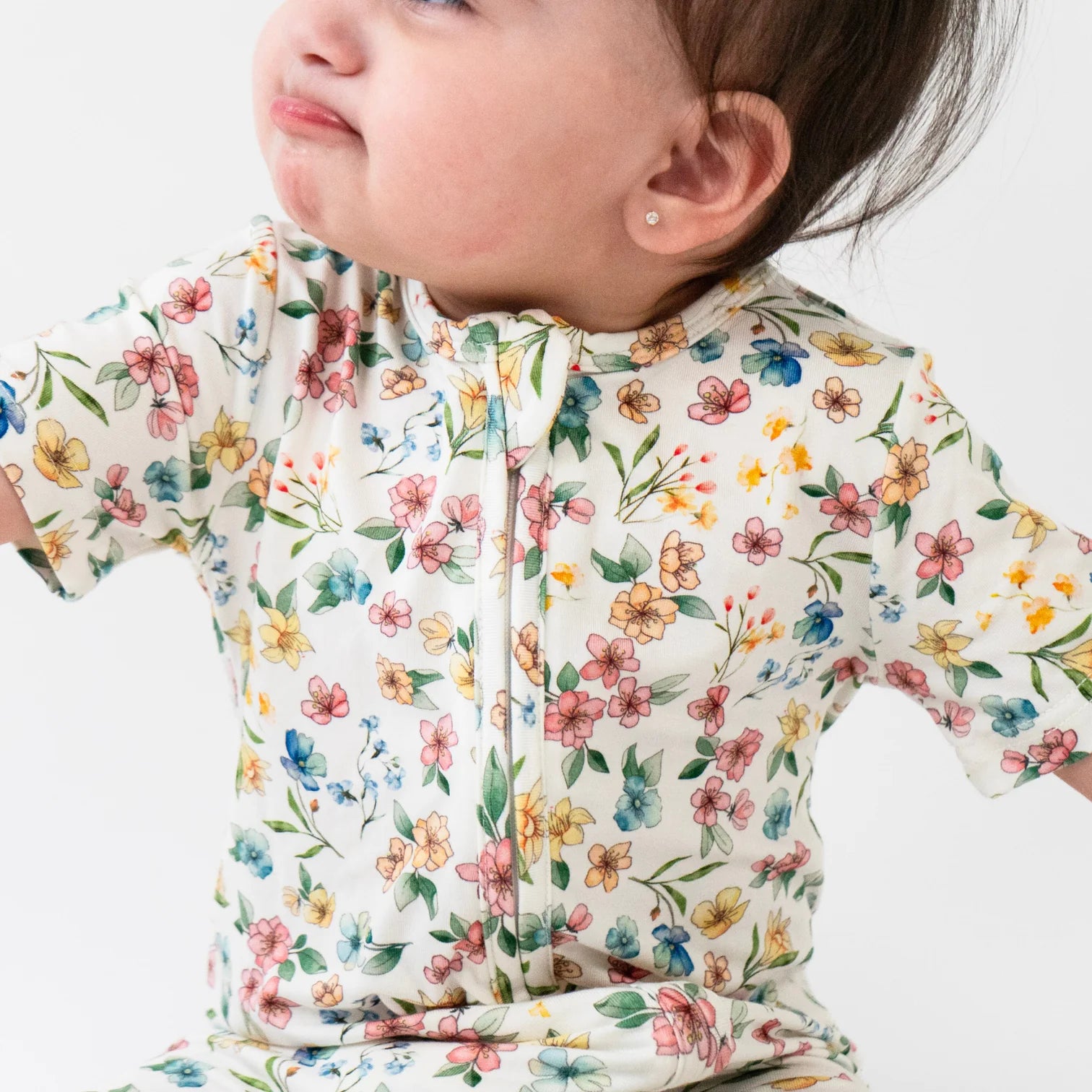 Shortsleeve Romper - Spring Meadow