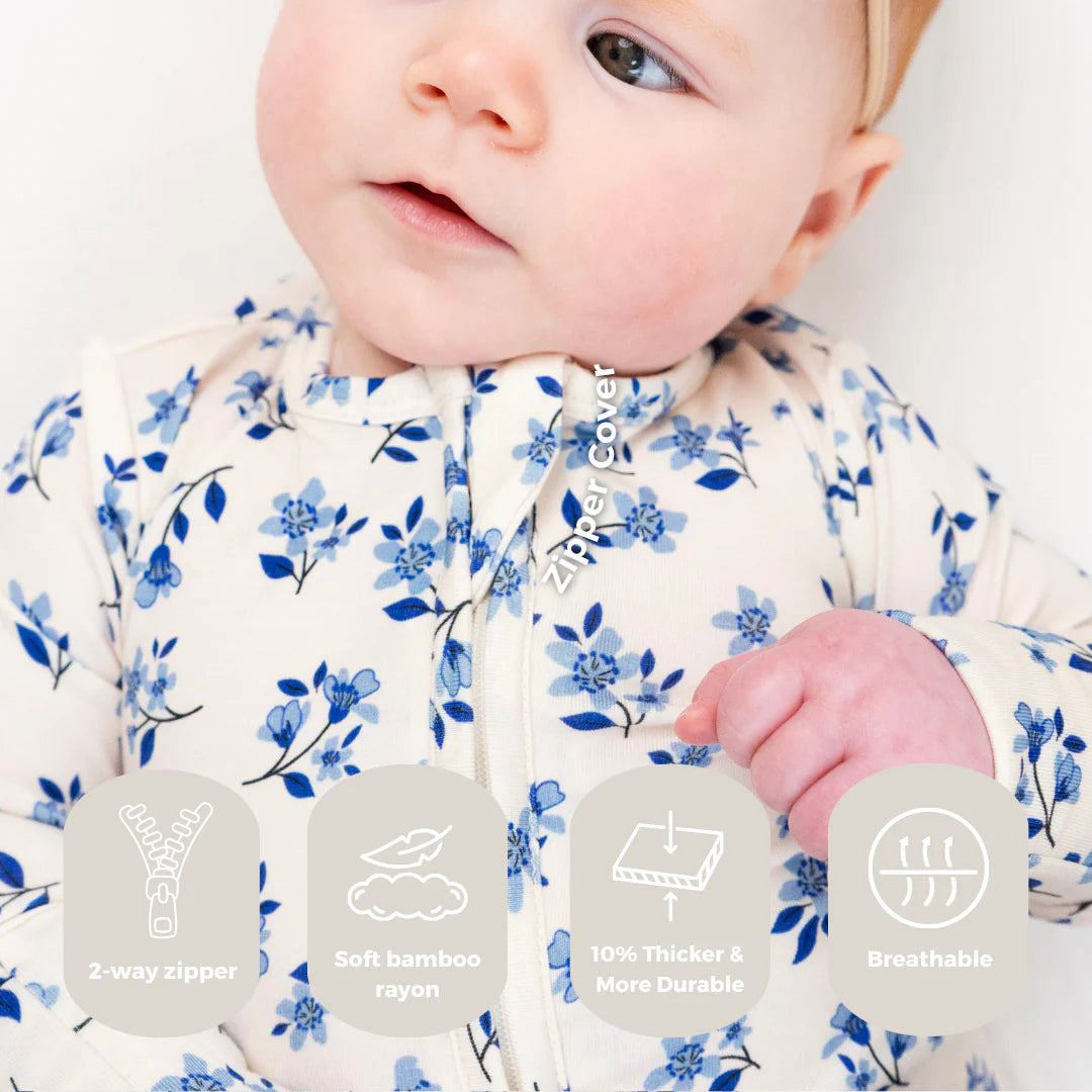 Sleeper with Fold Over Cuffs - Bluebell