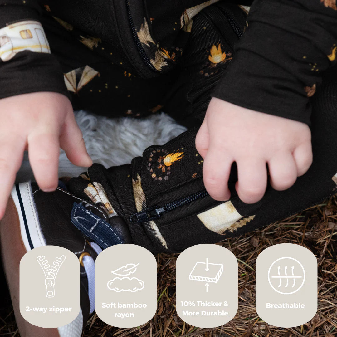 Sleeper with Fold Over Cuffs - Night Camp