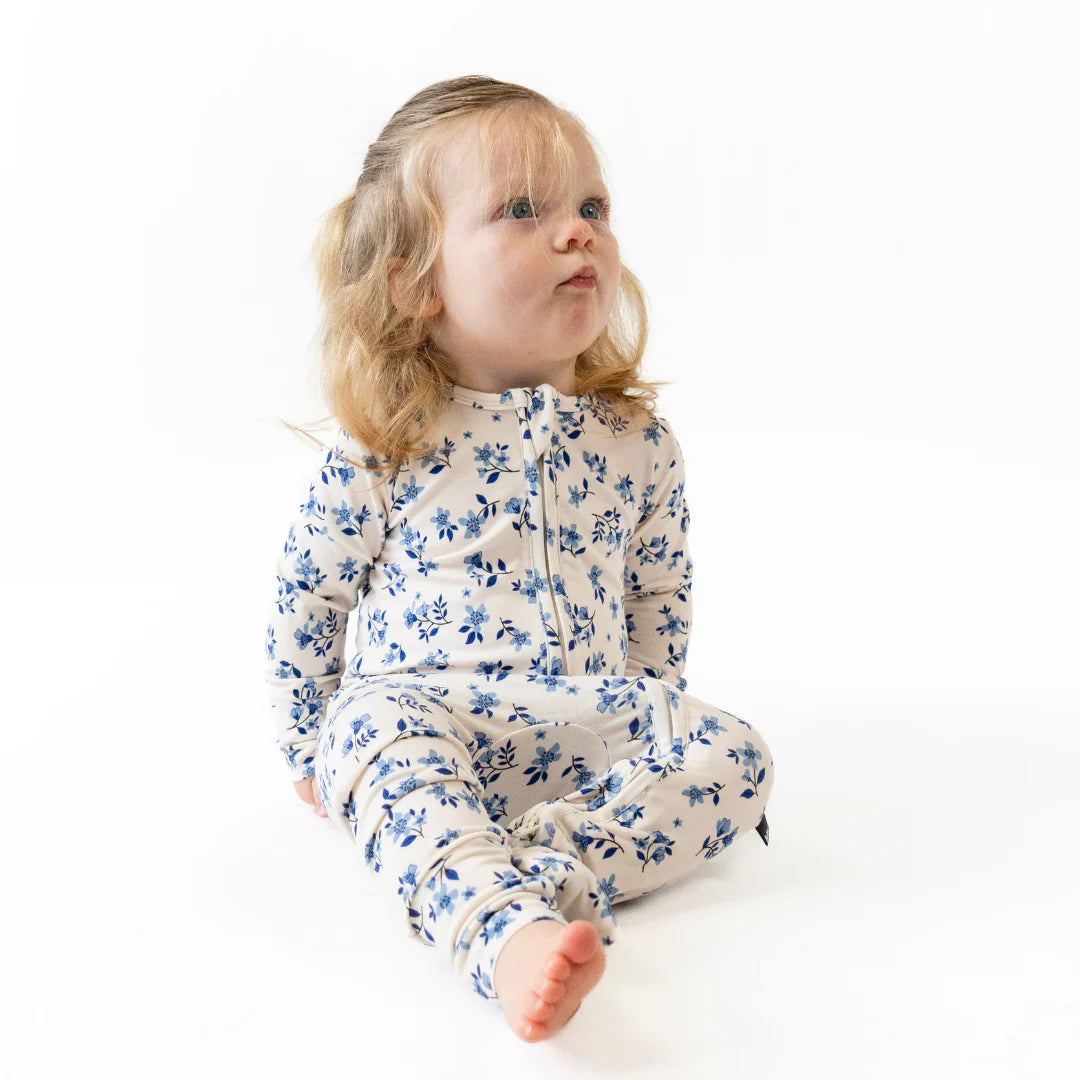 Sleeper with Fold Over Cuffs - Bluebell