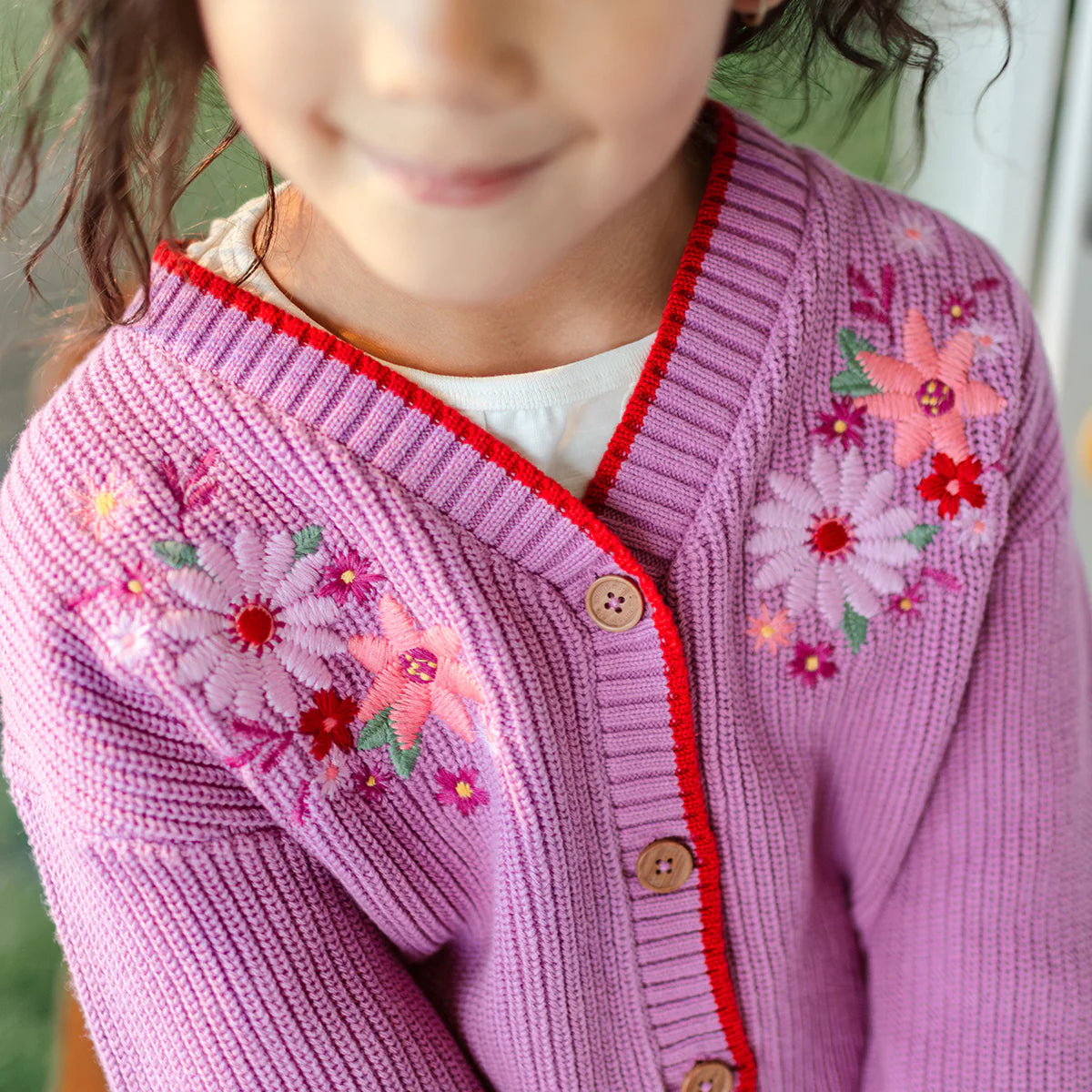 Floral Knit Cardigan