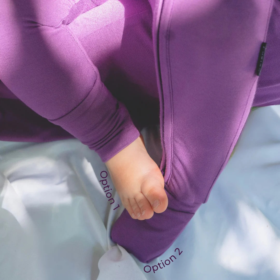 Footless Sleeper - Deep Plum