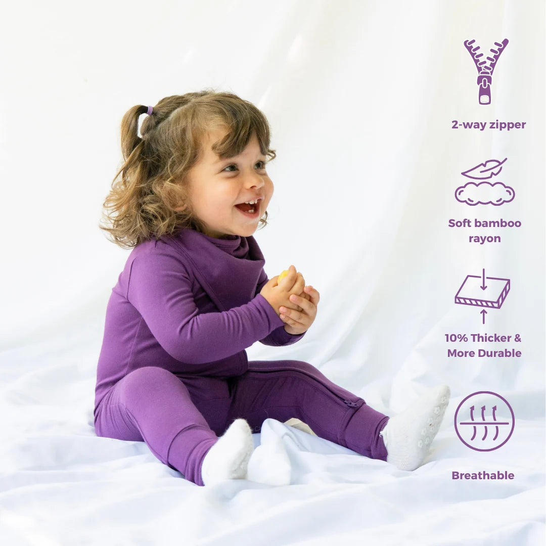 Footless Sleeper - Deep Plum
