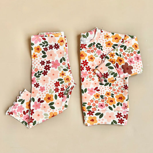 Ditsy Floral Ribbed Outfit