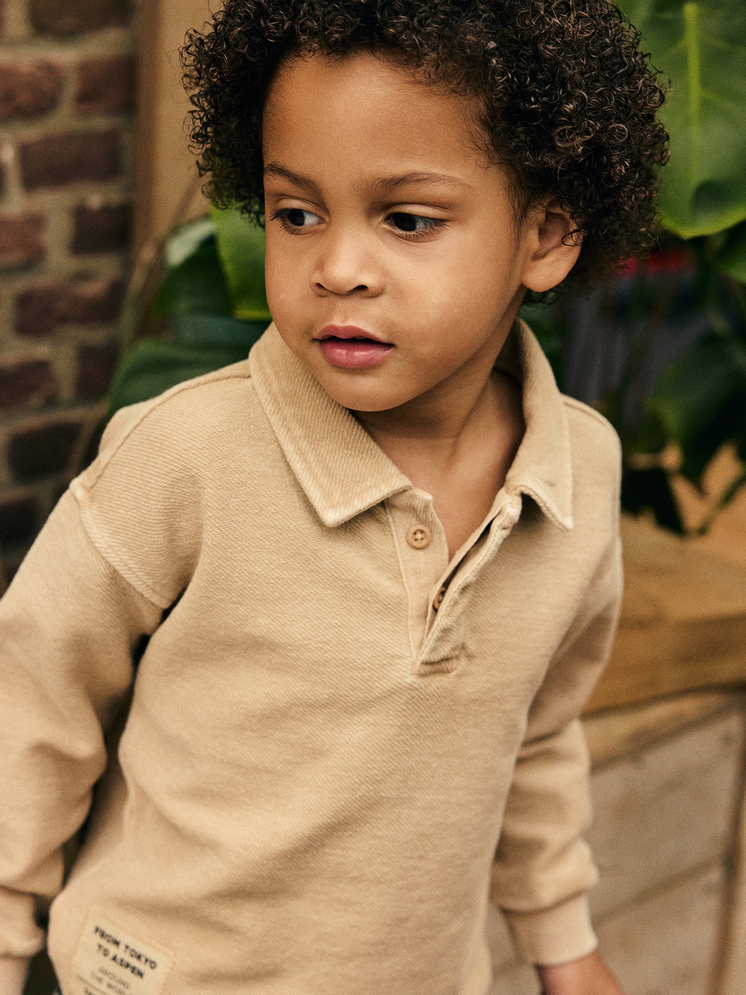 Oatmeal Polo Crewneck