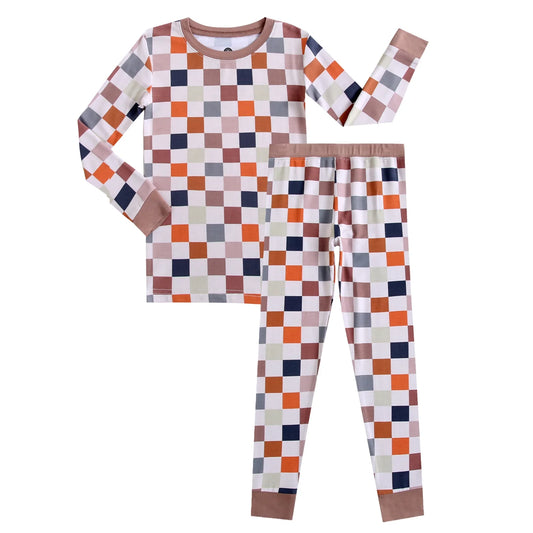 Checker Bamboo Pajama Set