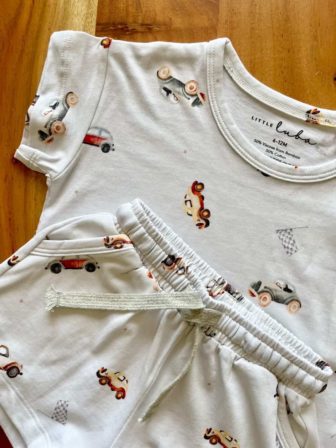 Classic Cars Bamboo Short Set