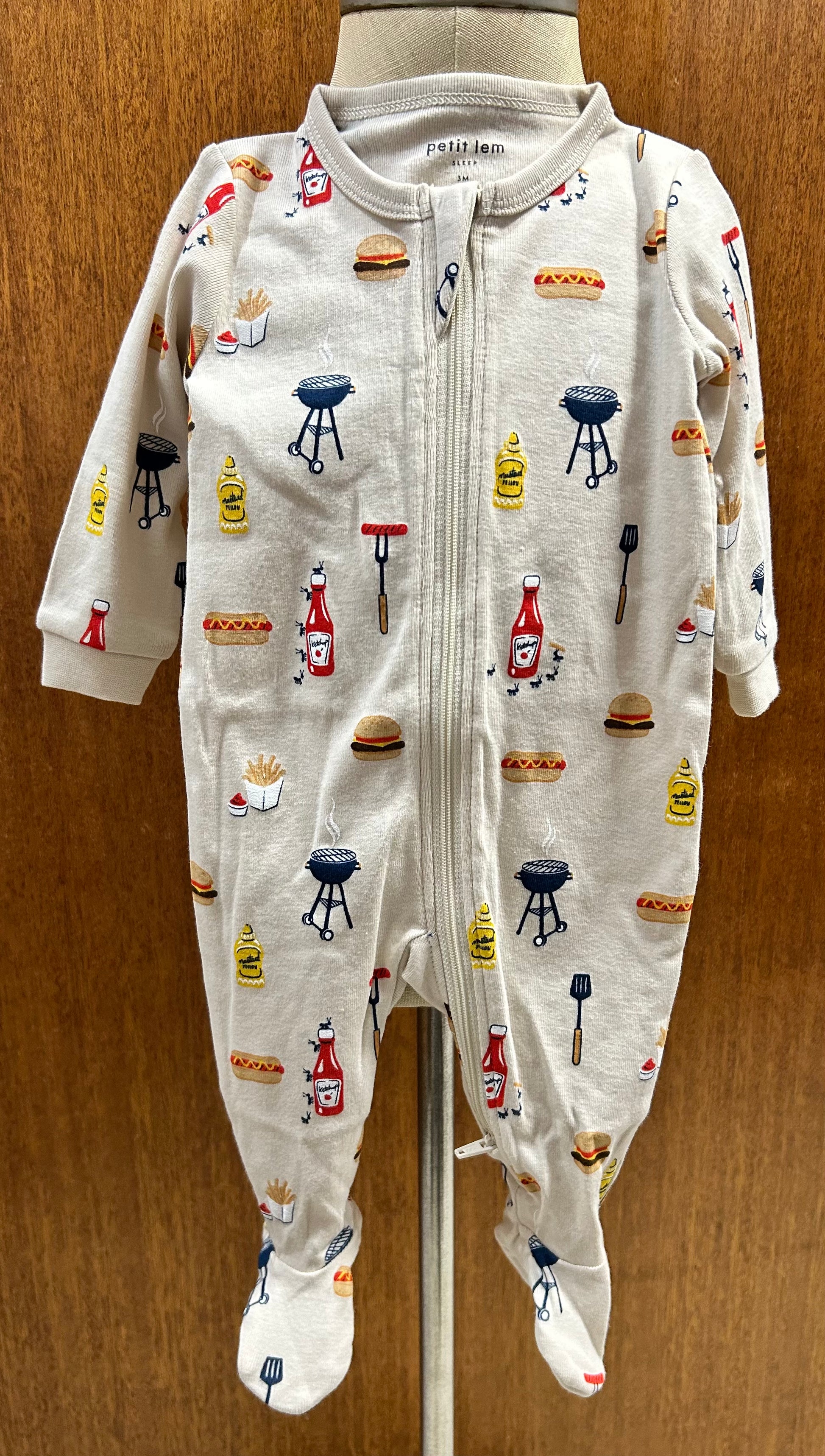 BBQ Footed Romper