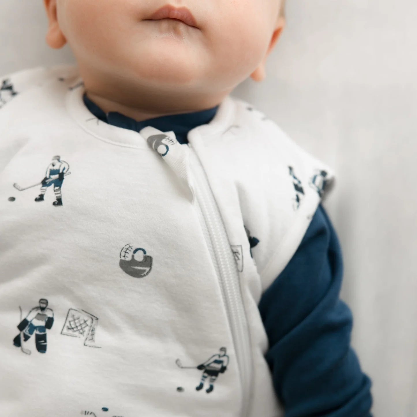 Quilted Bamboo Sleep Bag - Hockey