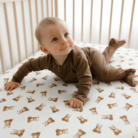 Preemie Footed Sleeper - Mocha