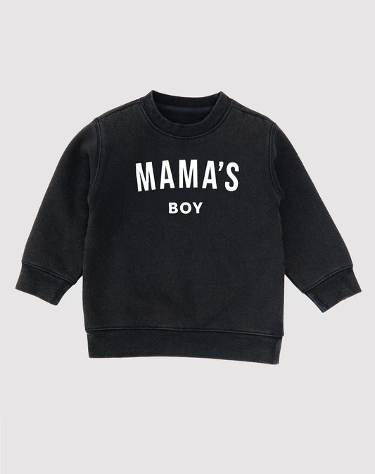 Mama's Boy Black Crewneck